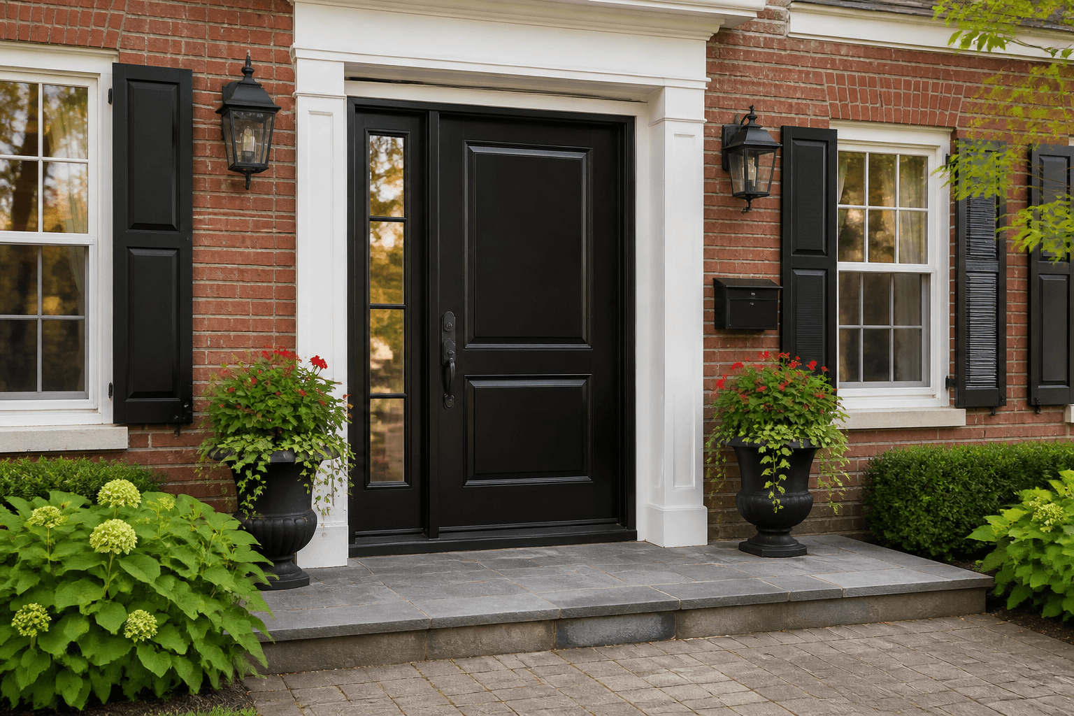 New entry door installed on a Canadian home.